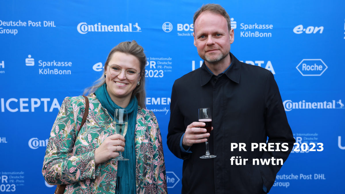 INFLUENCER RELATIONS: INT. DEUTSCHER PR PREIS 2023 FÜR NWTN